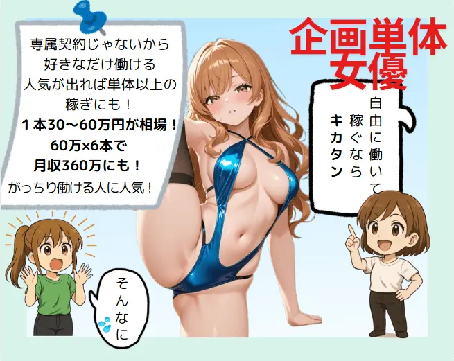 4ページ【漫画で解説】AV女優の単体・キカタン・企画単体の違いって?知らなきゃ損する働き方の選び方