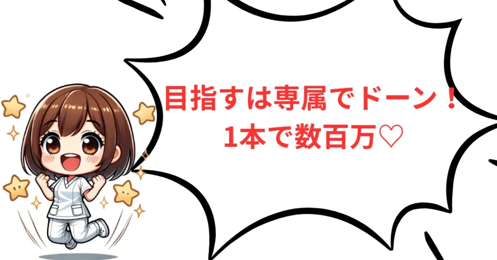 専属女優で数百万円稼げる!