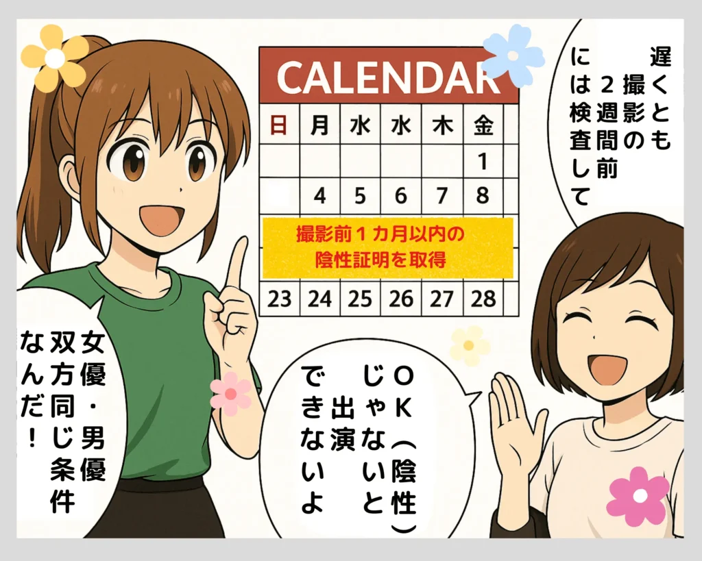 AV女優の性病対策漫画2