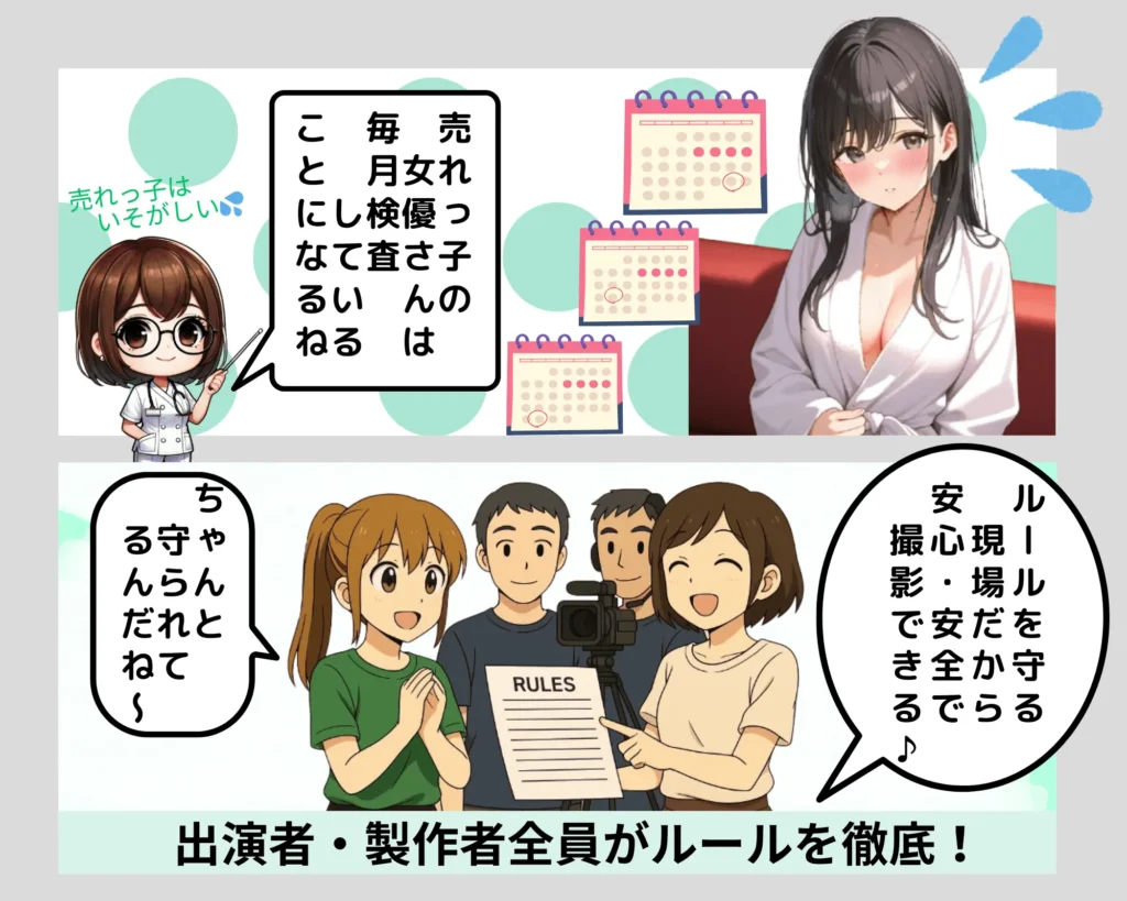 AV女優の性病対策漫画4